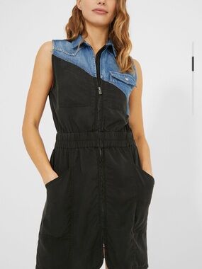 Desigual BIMATERIAL SHORT DRESS [Size XL]